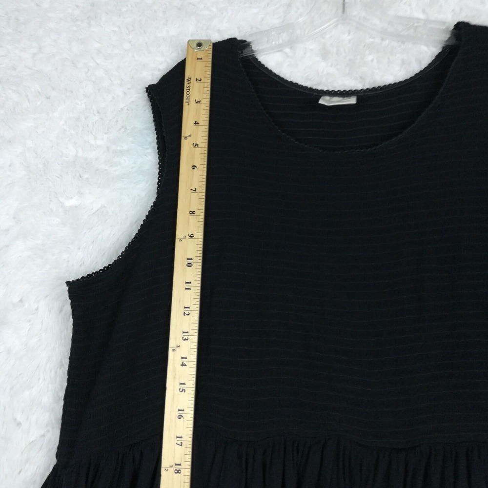 Bedford Fair Womens Dress Maxi Black Floral Lily Sleeveless Plus 2X - Picture 4 of 10